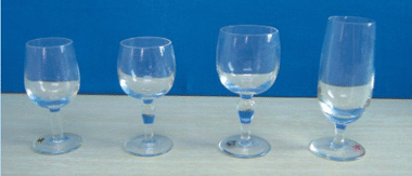 Стеклянные бокалы для вина 4033