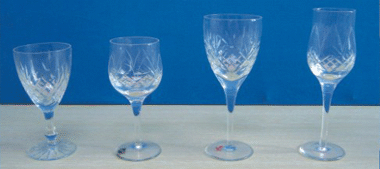 כוסות יין מזכוכית L-4060