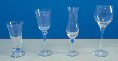 כוסות יין מזכוכית T2001-1